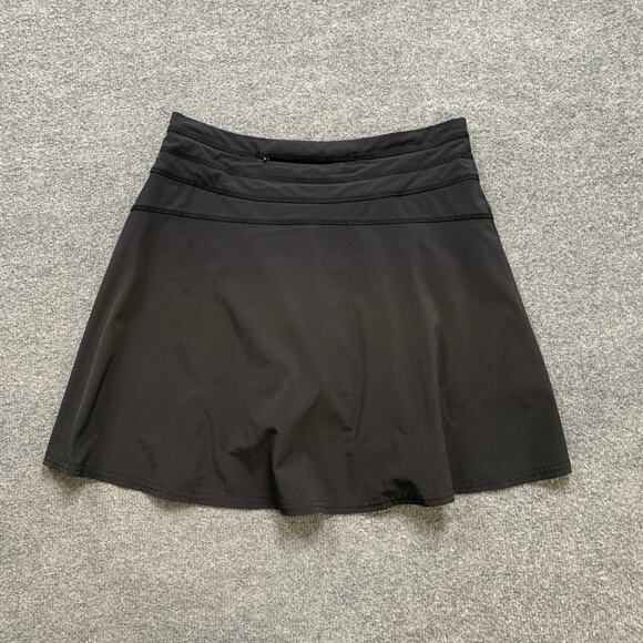 Athleta Skort Womens 2 Black All Day Semi Fitted Mid Rise Performance Quick Dry - Picture 10 of 13